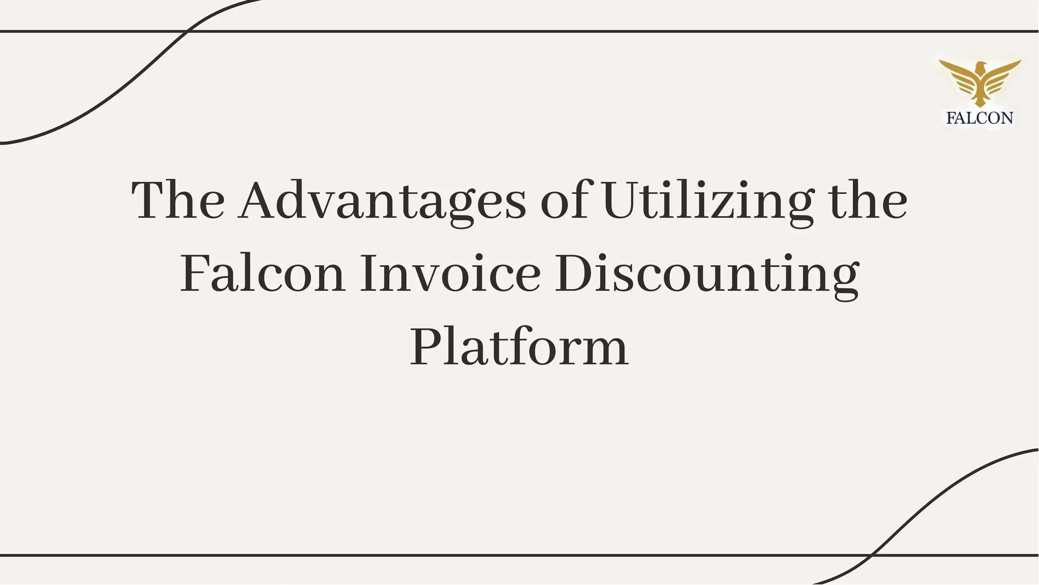 Falcon Invoice Discounting Setup for Small Businesses | PPT 
