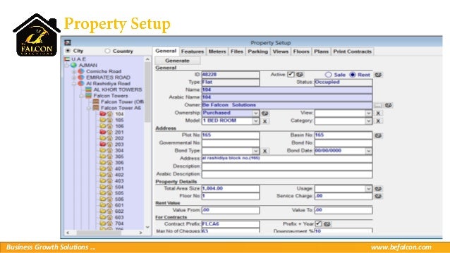 Falcon Pro English Real Estate Software