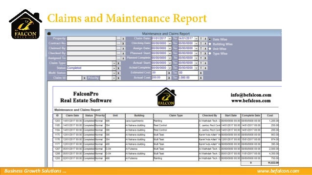 Falcon Pro English Real Estate Software