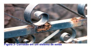 Figura 3- Corrosão em um sistema de solda
 