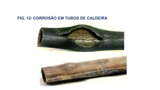 FIG. 12- CORROSÃO EM TUBOS DE CALDEIRA
 