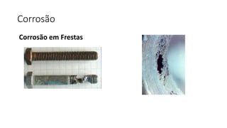 Corrosão
Corrosão em Frestas
 