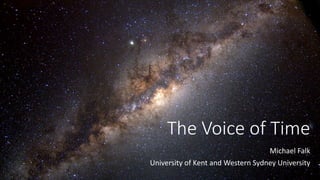 The Voice of Time
Michael Falk
University of Kent and Western Sydney University
 