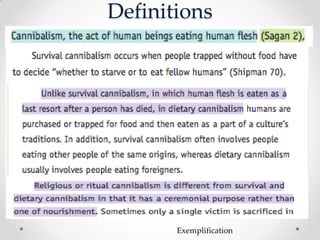 Definitions




       Exemplification
 