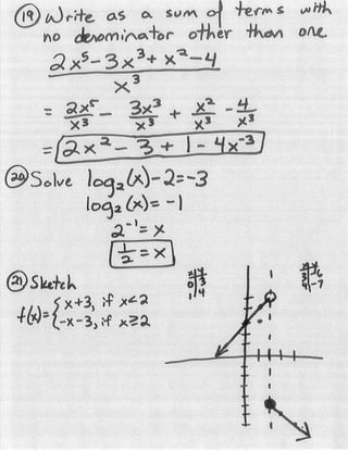 Fall 2009 Final Answer Key