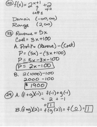 Fall 2009 Final Answer Key