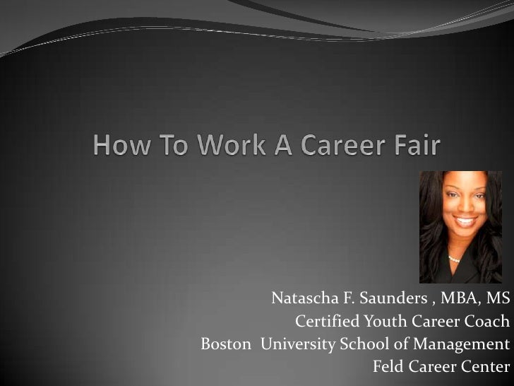how to work a career fair