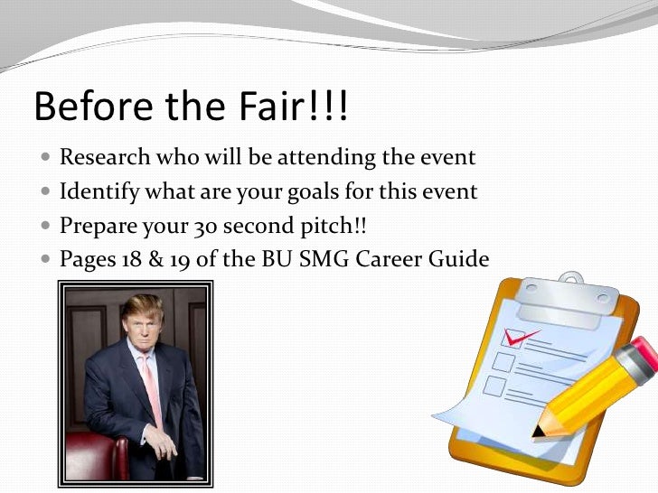 how to work a career fair