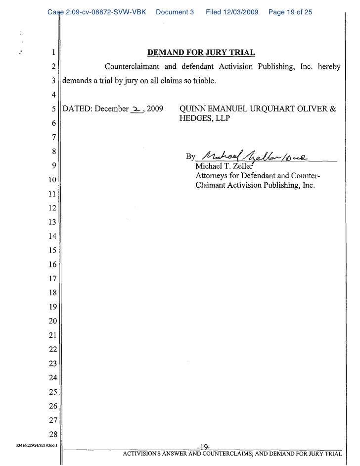 sample bill of particulars as to affirmative defenses