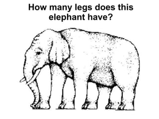 How many legs does this elephant have? 
