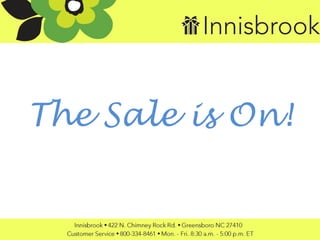 The Sale is On!
 