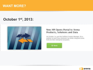 WANT MORE?
October 1st, 2013:
 