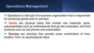 Comprehensive Introduction to Engineering Management and Operations | PPTX