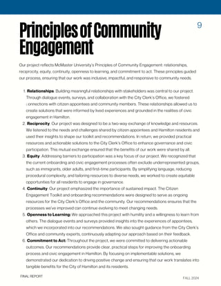 PrinciplesofCommunity
Engagement
Our project reflects McMaster University’s Principles of Community Engagement: relationsh...