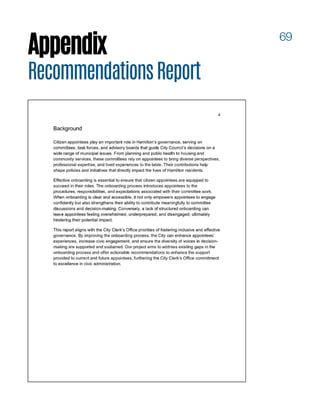69
Appendix
RecommendationsReport
 