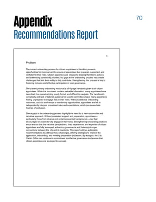 70
Appendix
RecommendationsReport
 