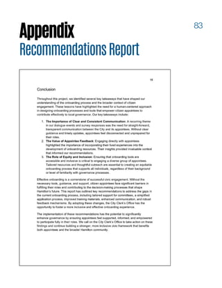 83
Appendix
RecommendationsReport
 