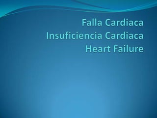 Falla CardiacaInsuficiencia CardiacaHeartFailure 