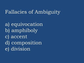 Fallacies | PPT