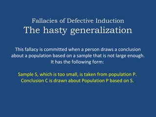 Slothful Induction Fallacy Examples Fallacies | PPT