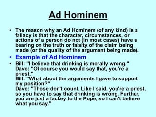 Lackey Example Fallacies | PPT