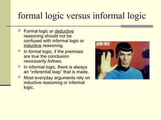 Informal Arguments Fallacy Examples and explanations with pictures.ppt