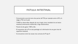 Fall Intestinal Falla intestinal con descripcion de cada una | PPTX