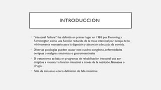 Fall Intestinal Falla intestinal con descripcion de cada una | PPTX