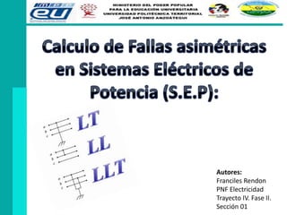Autores:
Franciles Rendon
PNF Electricidad
Trayecto IV. Fase II.
Sección 01
 