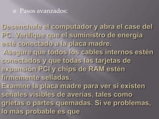    Pasos avanzados:
 