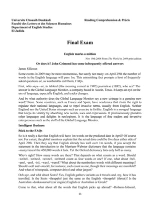 Donkasaurus Flshj- Fall booklet english studies exams s1 to s6 pdf | PDF