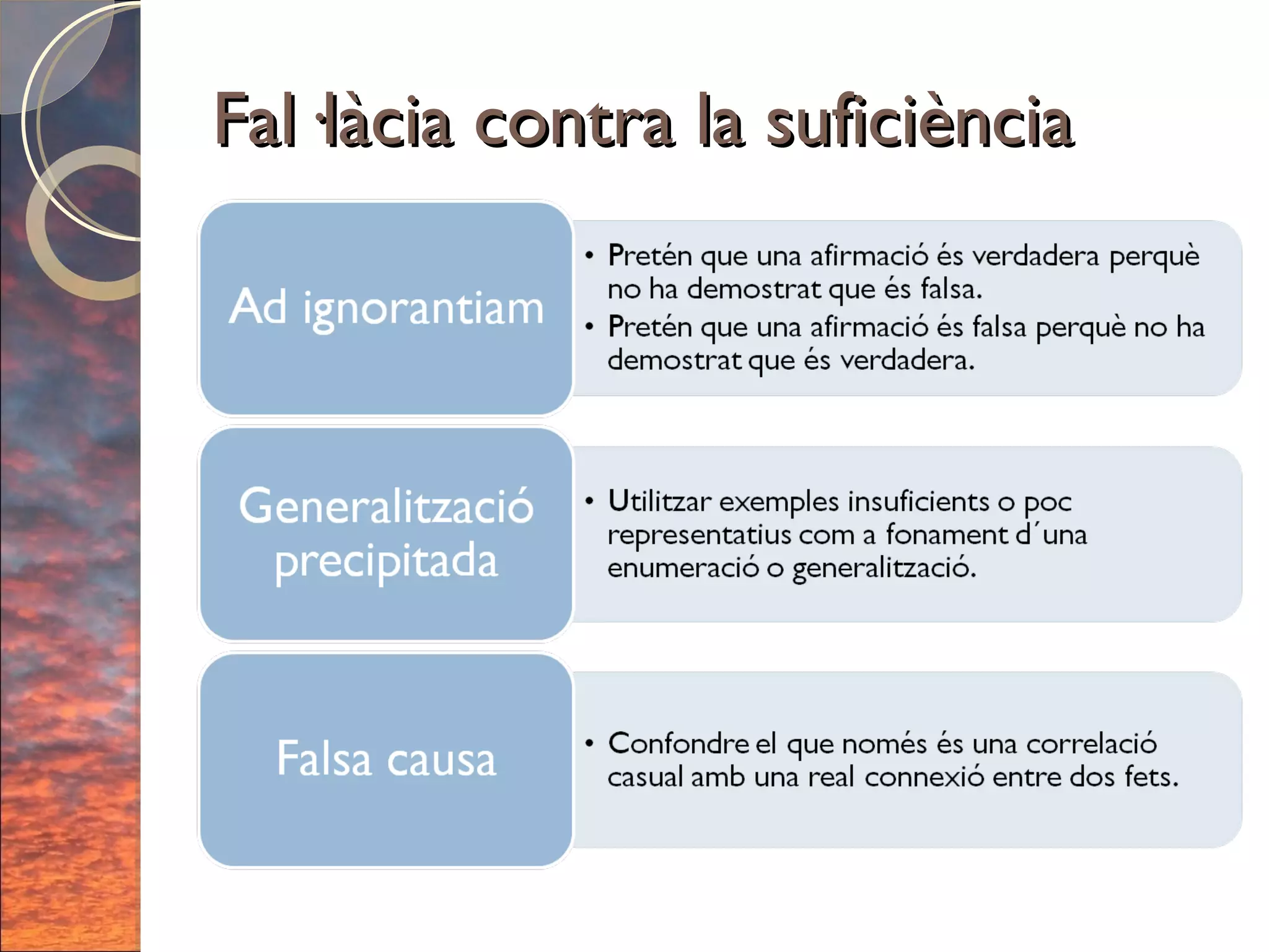 Fal·làcia contra la suficiència 