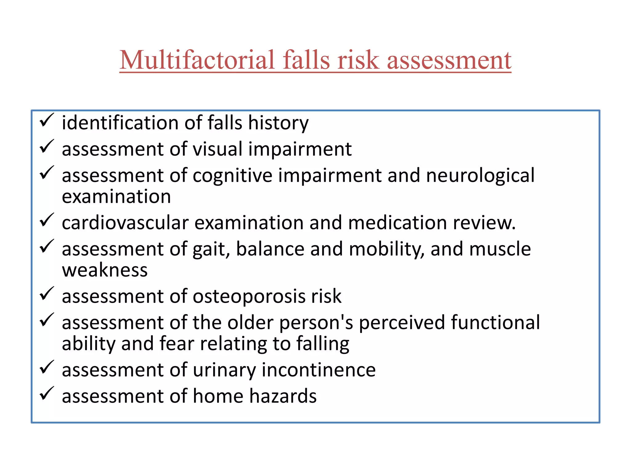 Fall in elderly | PPTX