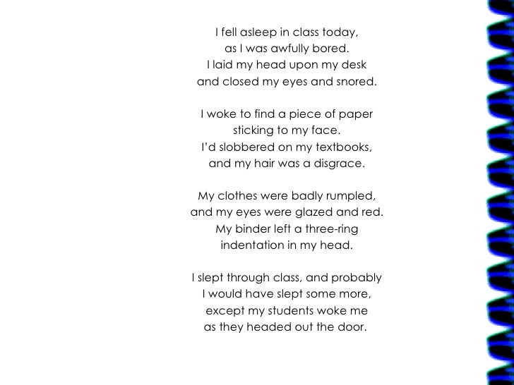 Falling Asleep Poem