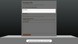 webstandardssherpa.com/contact 
 