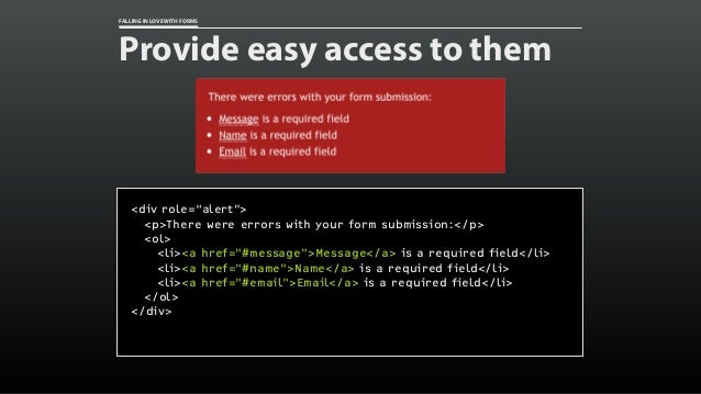 Falling in Love with Forms [Øredev 2015] Slide 118