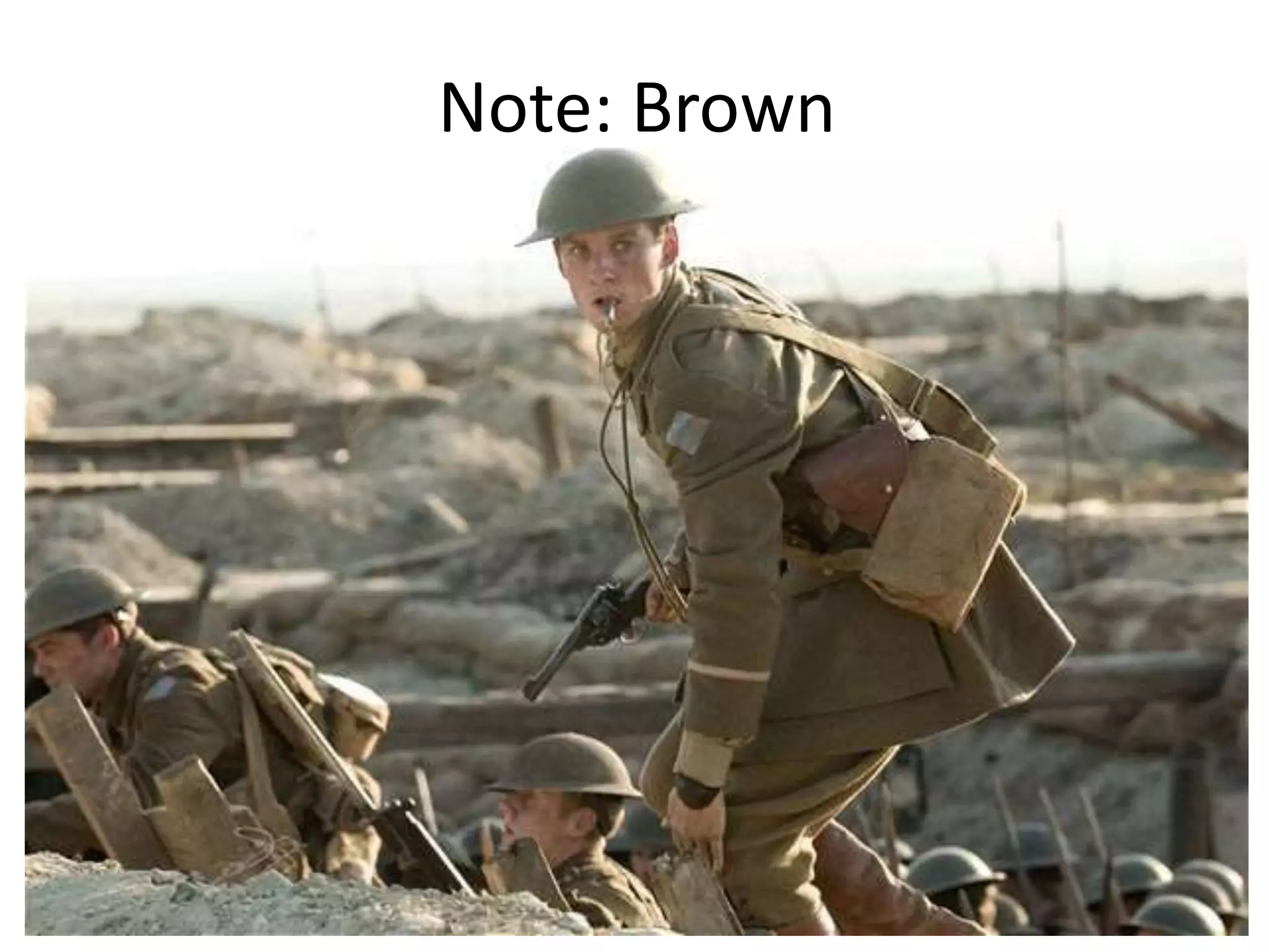 Note: Brown
 