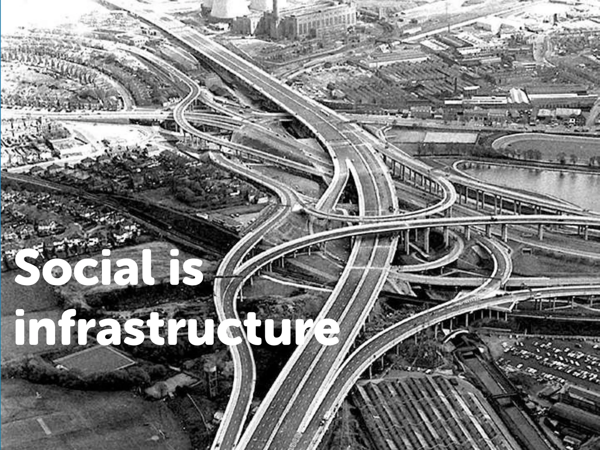 Social is
infrastructure
 