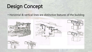 Design Concept
• Horizintal & vertical lines are distinctive features of the building
 
