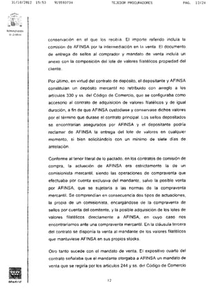 Fallo ap devolucion y entrega filatelia