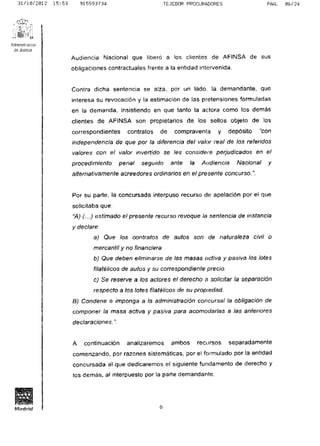 Fallo ap devolucion y entrega filatelia