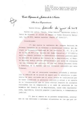 Fallo RIZZO- Corte Suprema de Justicia | PDF
