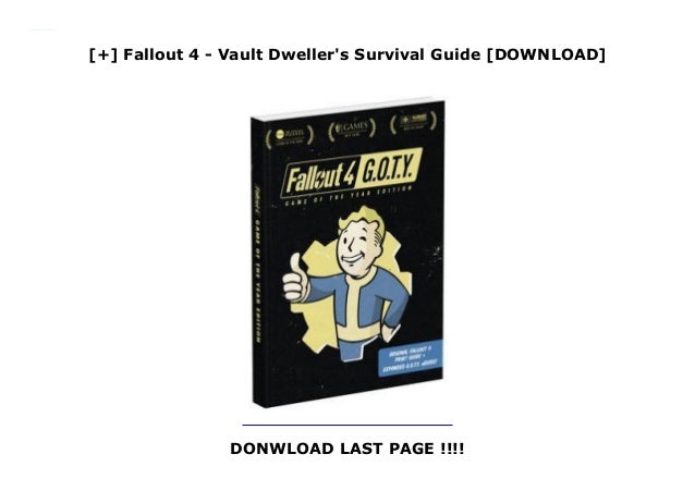 Fallout 4 Vault Dweller S Survival Guide Download