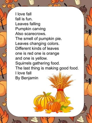 Fall poem | PPTX