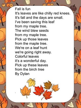 Fall poem | PPTX