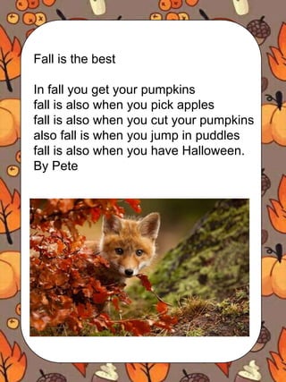 Fall poem | PPTX