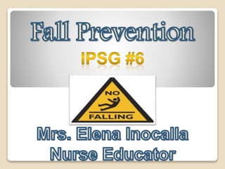 Fall prevention | PPTX