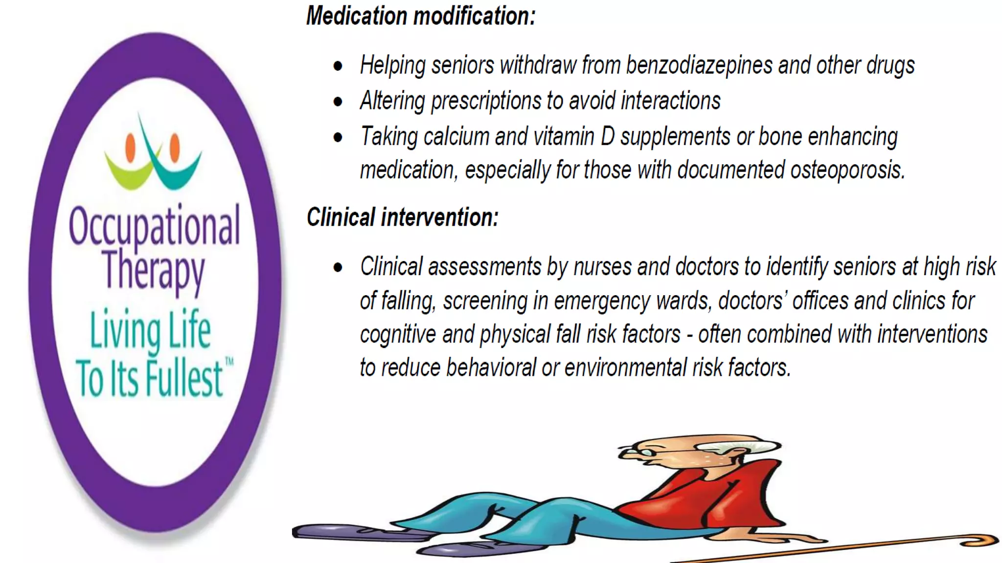 Fall Prevention Strategies Elderly Population part 1