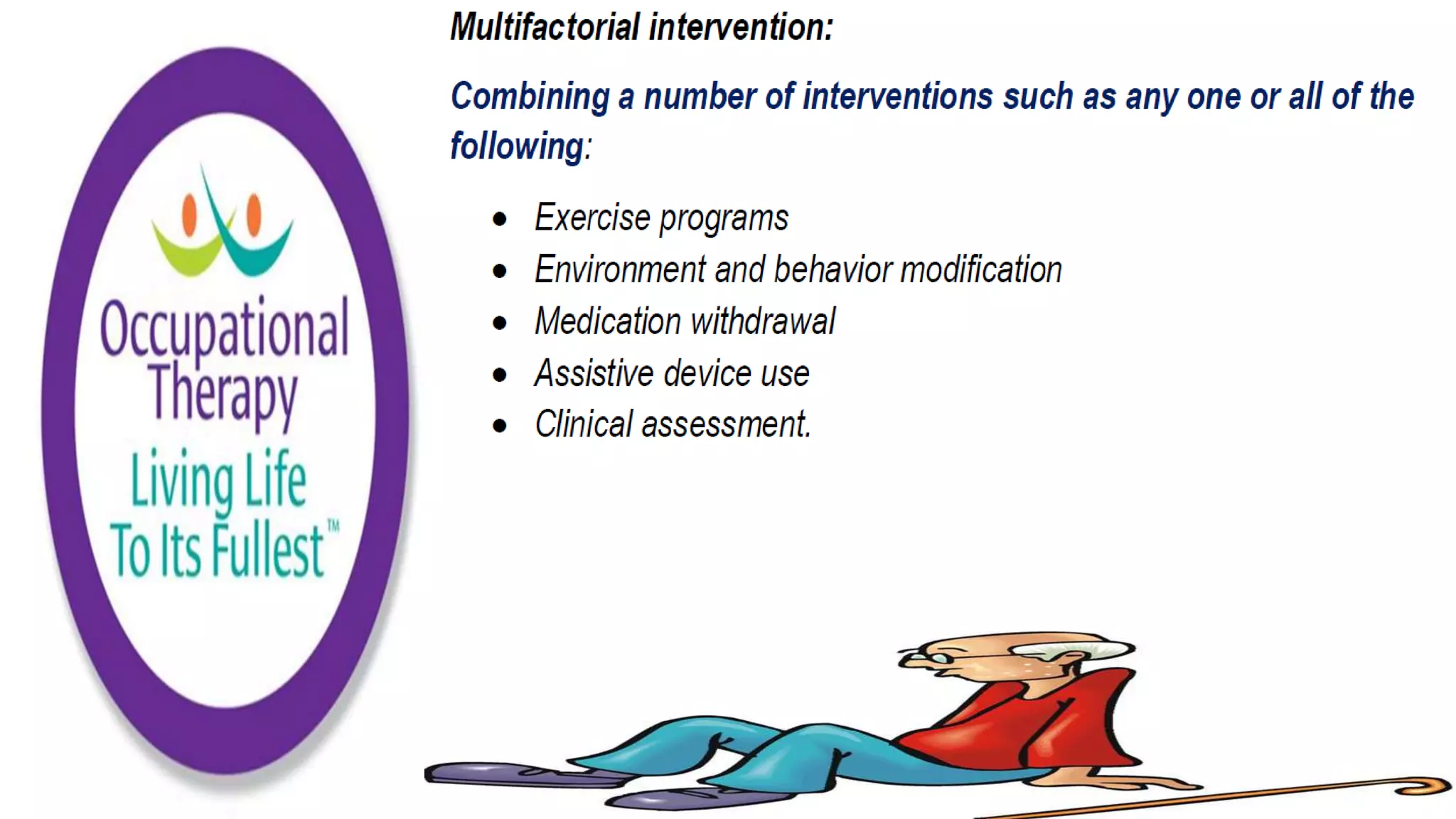 Fall Prevention Strategies Elderly Population part 1