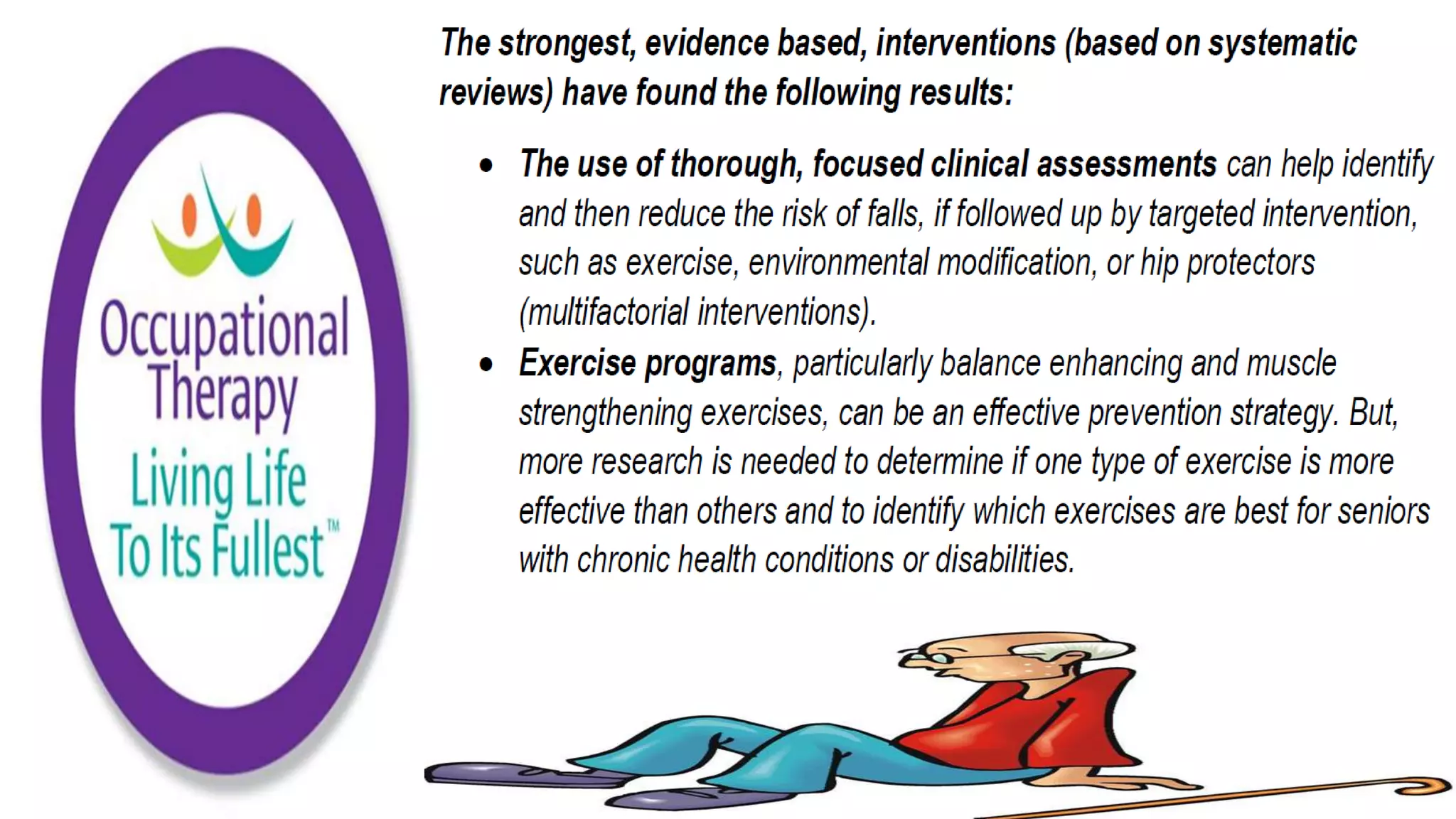 Fall Prevention Strategies Elderly Population part 1